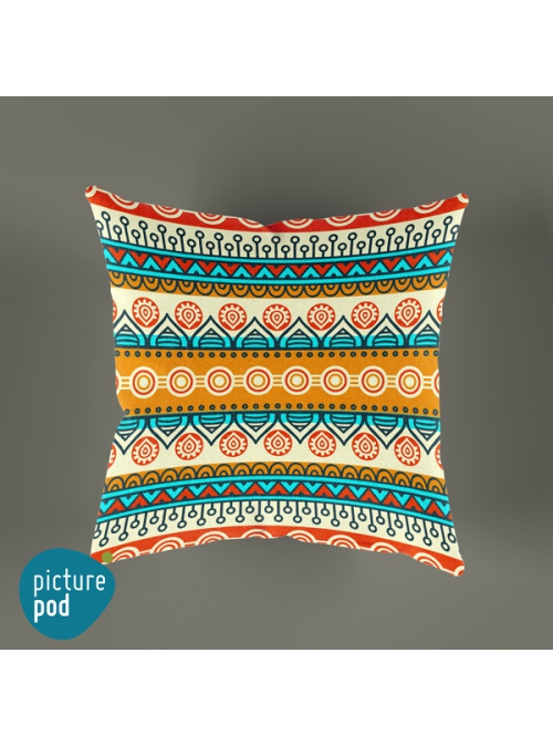 Indian Pattern Cushion - 35cm