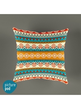Indian Pattern Cushion - 35cm